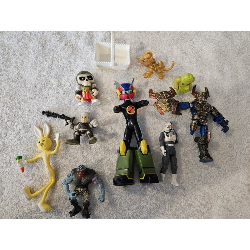 Vintage Toy Lot Of 10 Megaman Mega Bloks Barbie Basket Action‎ Figures